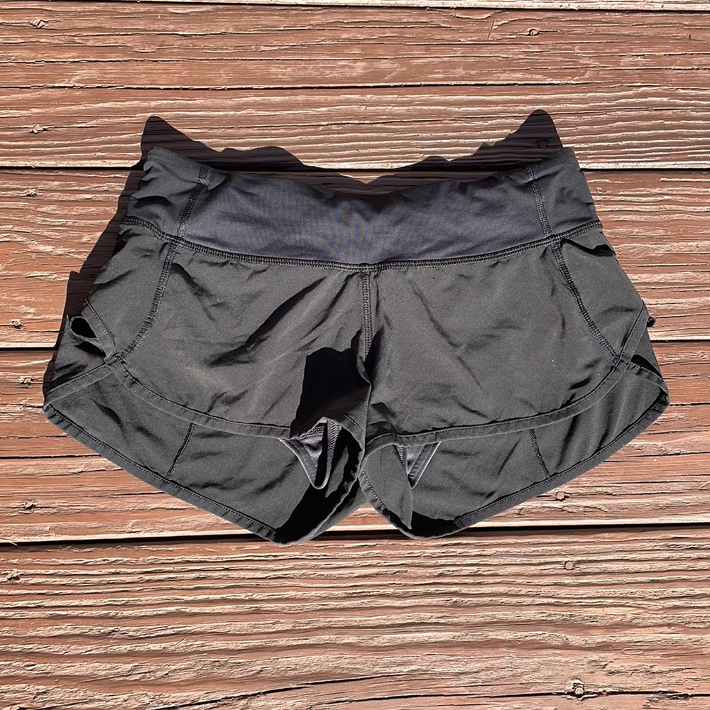 Classic black Lululemon shorts